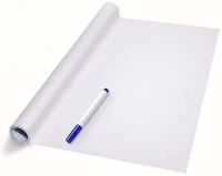 Verk 01438 Samolepiaca kriedová tabuľa + popisovač 200x45 cm, biela