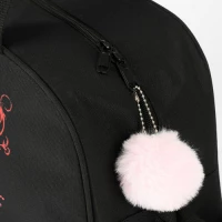 Kruzzel 26516 Designová školní taška s motivem kočky, 13 L, černá