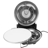 Ruhhy 26050 Pec na pizzu s pečicím kamenem, 1200 W, černá