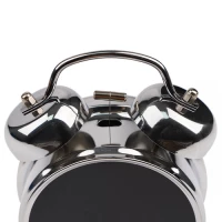 Izoxis 26337 Digitálne LED hodiny v štýle retro budíka, strieborné