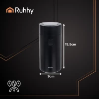 Ruhhy 26219 Mlynček na kávu 150 W, 50 g, čierny