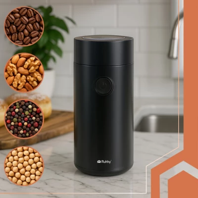 Ruhhy 26219 Mlynček na kávu 150 W, 50 g, čierny