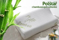 MVJ anatomický polštář z líné pěny Bambus 50x30x10cm