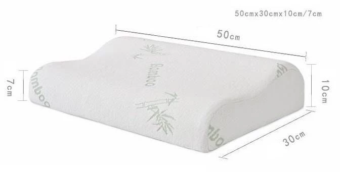 MVJ anatomický polštář z líné pěny Bambus 50x30x10cm
