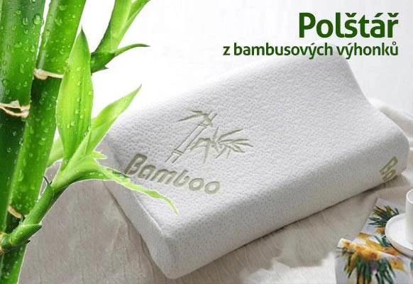MVJ anatomický polštář z líné pěny Bambus 50x30x10cm