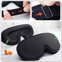 Verk 27568 Ergonomická 3D maska na spaní, černá