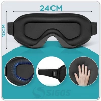 Verk 27568 Ergonomická 3D maska na spaní, černá