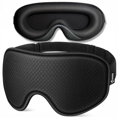 Verk 27568 Ergonomická 3D maska na spaní, černá