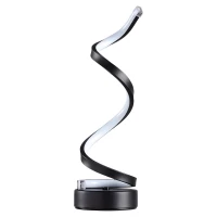 Verk 12356 Designová LED spirálová noční lampička, černá