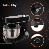 Ruhhy 25726 Kuchyňský robot 6,2 L, 2000 W, s funkcí ohřevu, černý