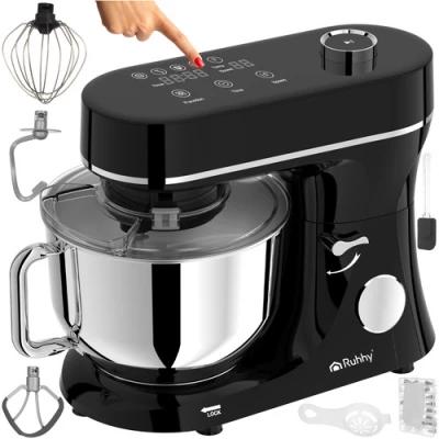 Ruhhy 25726 Kuchyňský robot 6,2 L, 2000 W, s funkcí ohřevu, černý