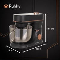 Ruhhy 25727 Kuchyňský robot 6,2 L, 2000 W, s funkcí ohřevu, černý