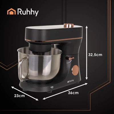 Ruhhy 25727 Kuchyňský robot 6,2 L, 2000 W, s funkcí ohřevu, černý
