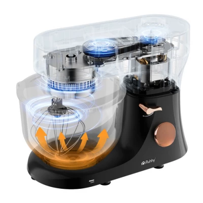 Ruhhy 25727 Kuchyňský robot 6,2 L, 2000 W, s funkcí ohřevu, černý