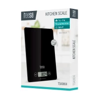 Teesa TSA0804 Digitálna kuchynská váha 5 kg, tenká, čierna