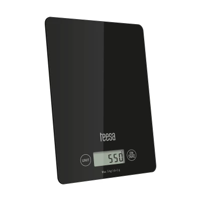 Teesa TSA0804 Digitálna kuchynská váha 5 kg, tenká, čierna