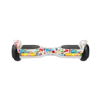 Rebel ZAB0014 Hoverboard LED RGB, 100 kg, 2 x 120 W, biely