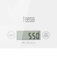 Teesa TSA0804 Digitální kuchyňská váha 5 Kg, slim, bílá