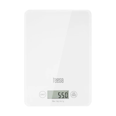 Teesa TSA0804 Digitální kuchyňská váha 5 Kg, slim, bílá