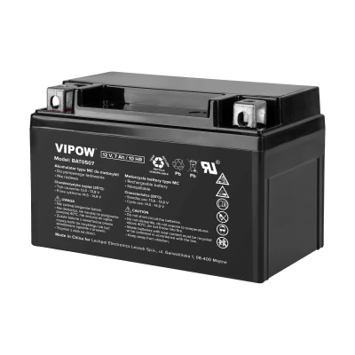 Vipow BAT0507 MC 12V/7Ah gélová nabíjateľná batéria