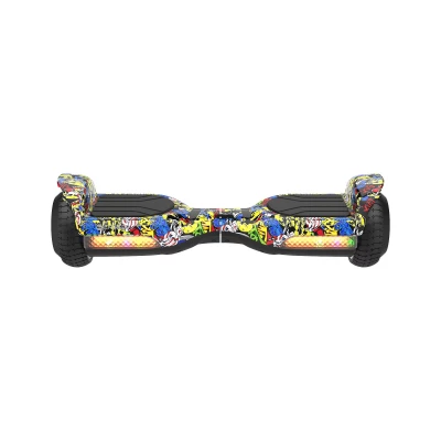 Rebel ZAB0013 Hoverboard LED RGB, 100 kg, 2 x 120 W, černý s graffiti