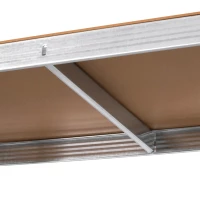 Rebel RB-1250 Kovový regál, 5 políc, 180 x 90 x 40 cm, 875 kg, strieborný