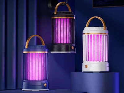Verk 12360 Bezdrátová závěsná UV lampa proti komárům a dalšímu hmyzu, bílá