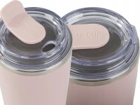Verk 07375 Samomiešacia šálka na kávu 350 ml, ružová