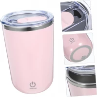 Verk 07375 Samomiešacia šálka na kávu 350 ml, ružová