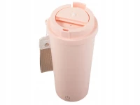Verk 07383 Samomíchací šálek na kávu 400 ml, růžový