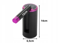 Verk 27519 Elektrická pumpa na fľašu na vodu USB, čierna