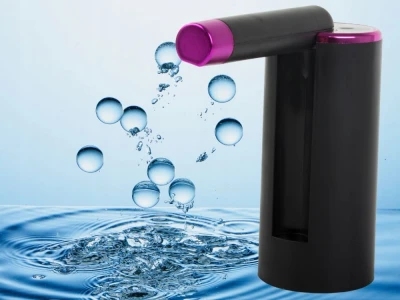 Verk 27519 Elektrická pumpa na fľašu na vodu USB, čierna
