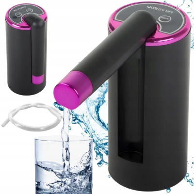 Verk 27519 Elektrická pumpa na fľašu na vodu USB, čierna