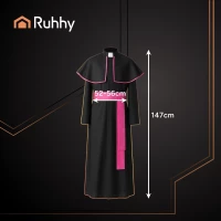 Ruhhy 26148 Karnevalový kostým biskupa, kněze XL/XXL, černorůžová