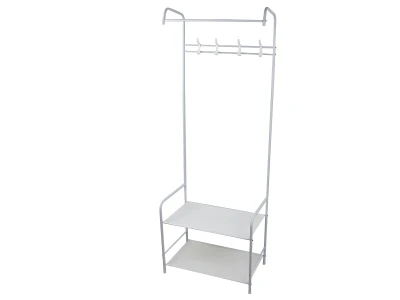 Verk 27524 Univerzální stojan na oblečení a obuv 165 x 60 cm, bílý