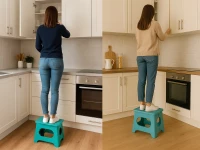 Verk 27478 Protiskluzová skládací stolička 23 x 16 x 20 cm, modrá