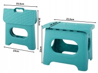 Verk 27478 Protiskluzová skládací stolička 23 x 16 x 20 cm, modrá