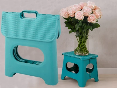 Verk 27478 Protiskluzová skládací stolička 23 x 16 x 20 cm, modrá