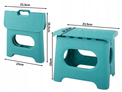 Verk 27478 Protiskluzová skládací stolička 23 x 16 x 20 cm, modrá