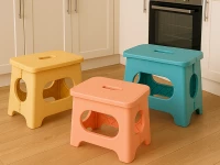 Verk 27478 Protiskluzová skládací stolička 23 x 16 x 20 cm, oranžová