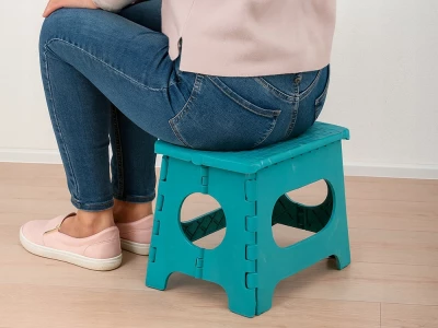 Verk 27478 Protiskluzová skládací stolička 23 x 16 x 20 cm, oranžová