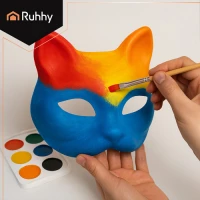 Ruhhy 26000 Sada kreativních kočičích masek 10 ks