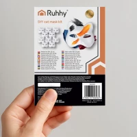 Ruhhy 26000 Sada kreativních kočičích masek 10 ks