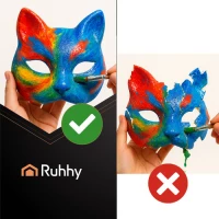 Ruhhy 26000 Sada kreativních kočičích masek 10 ks
