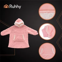 Ruhhy 26144 Televizní mikina s kapucí XXL, růžová