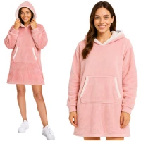 Ruhhy 26144 Televizní mikina s kapucí XXL, růžová
