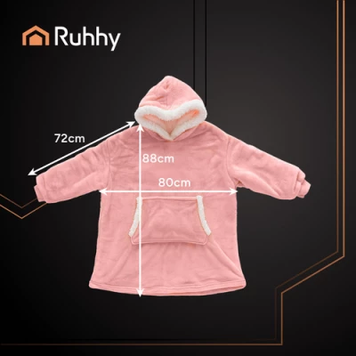 Ruhhy 26144 Televizní mikina s kapucí XXL, růžová