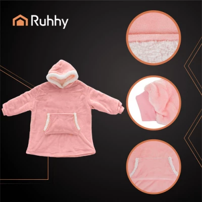 Ruhhy 26144 Televizní mikina s kapucí XXL, růžová