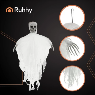 Ruhhy 26124 Bílá závěsná kostra, HALLOWEEN