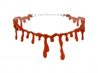 Ruhhy 26143 Náhrdelník ve tvaru kapající krve, HALLOWEEN